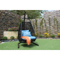 Hot Design Outdoor Patio Jardim cadeira de balanço de vime Poly Rattan Hammock